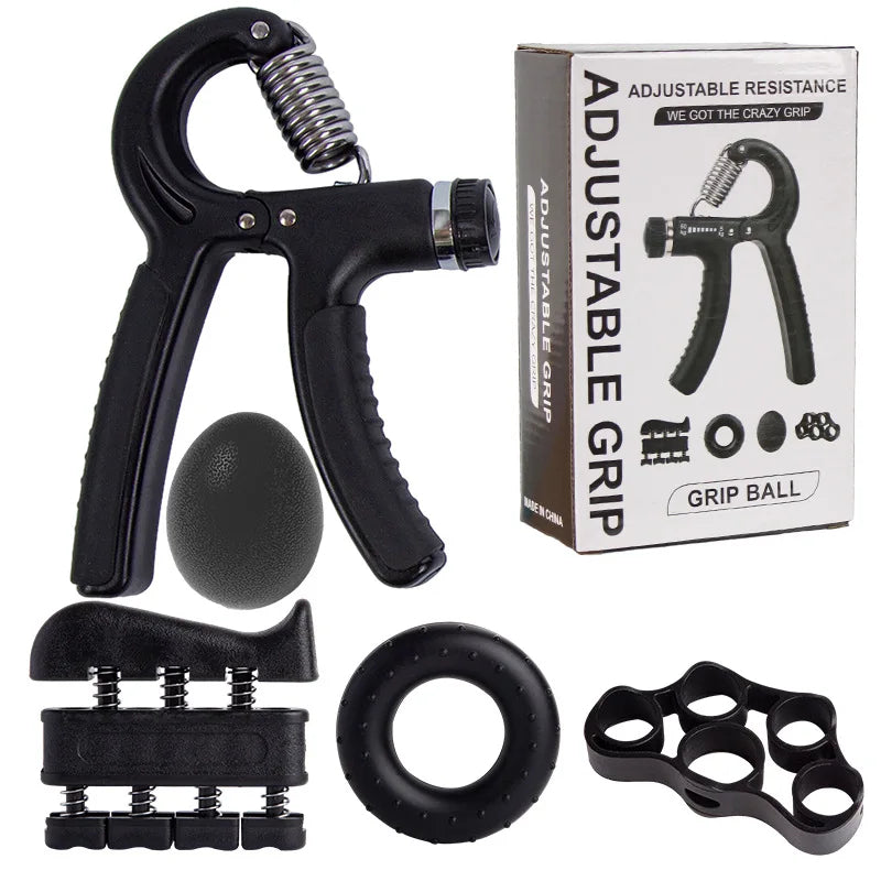 Hand Gripper Set with Adjustable – Finger & Forearm Strength Trainer for Home Gym