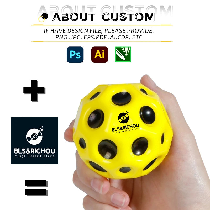 Rainbow Color Kids Bouncy Balls – High Bounce PU Foam Stress Balls