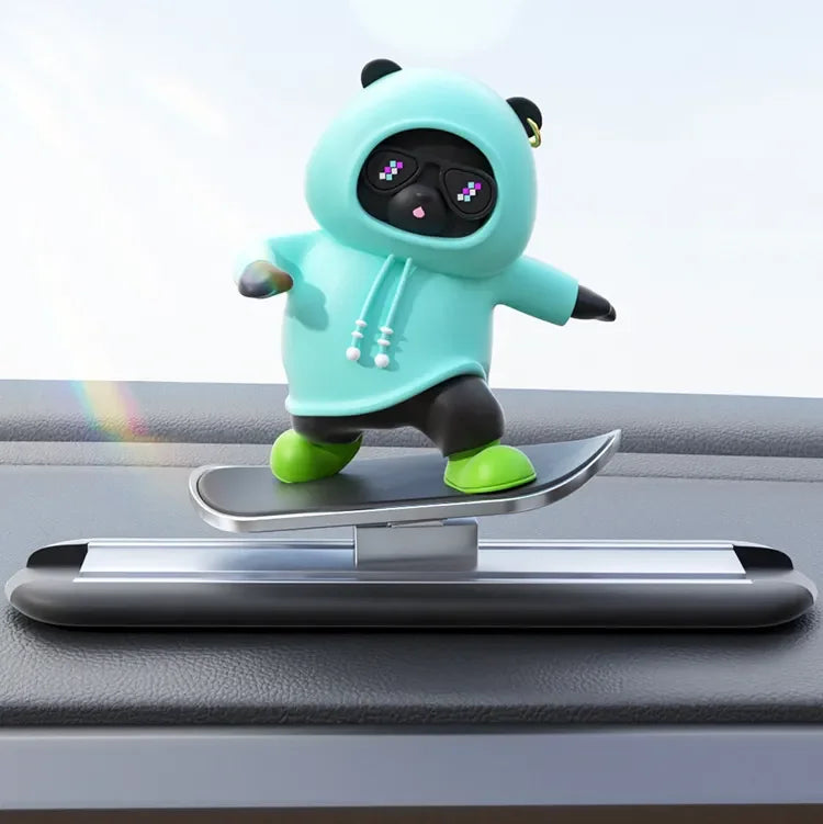 Decoration Cute Bear Skateboard Ornament, Navigation Figurine