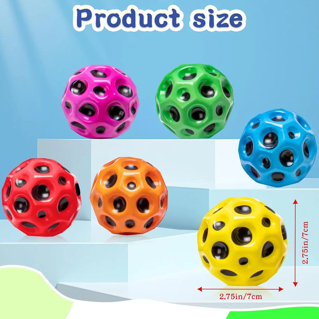 Rainbow Color Kids Bouncy Balls – High Bounce PU Foam Stress Balls