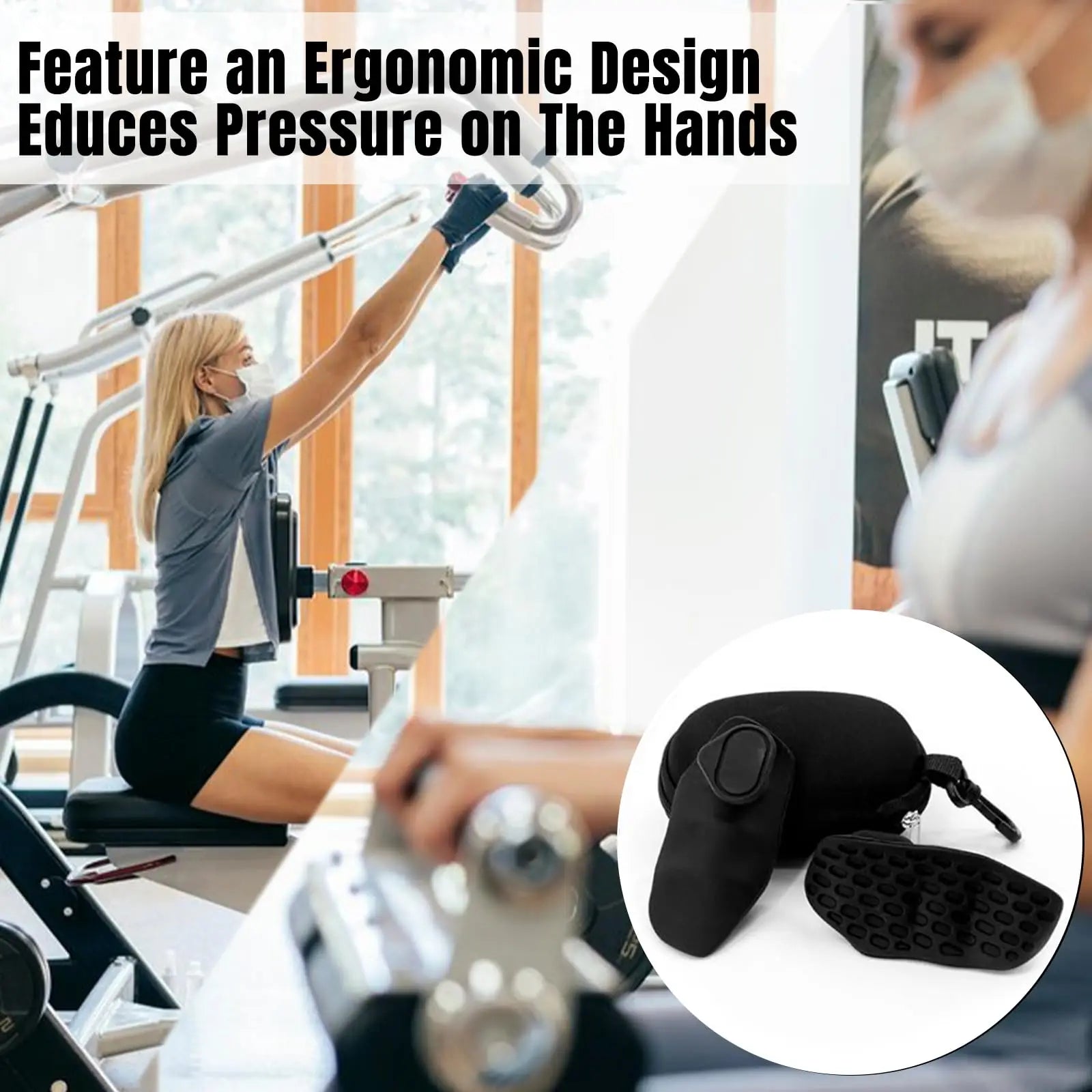 Anti-Slip Hand Grips for Gym & Fitness